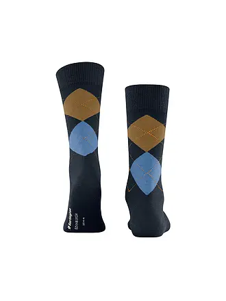 BURLINGTON | Chaussettes homme EDINBURGH 40-46 cranberry | dunkelblau